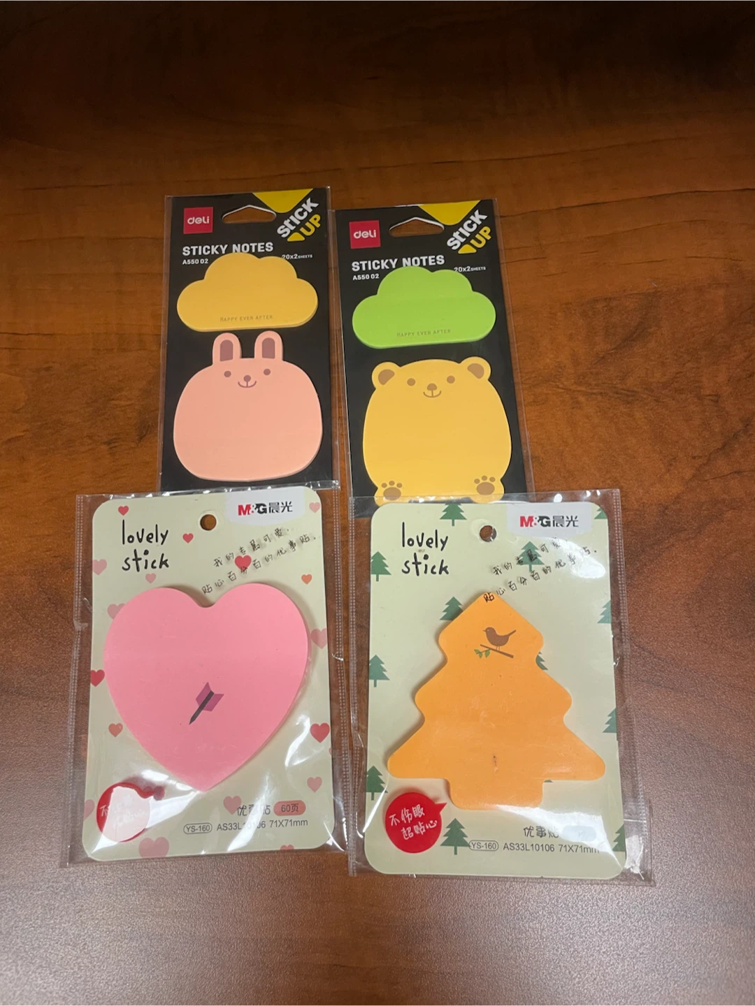 All for $5 Deli Sticky Notes - Assorted Shapes