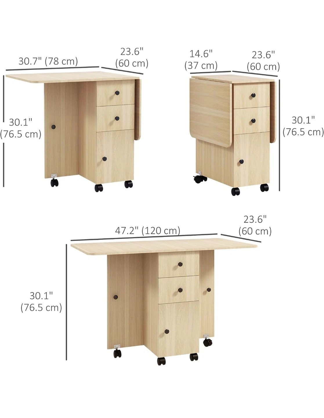 Drop Leaf Kitchen Cart - photo 5