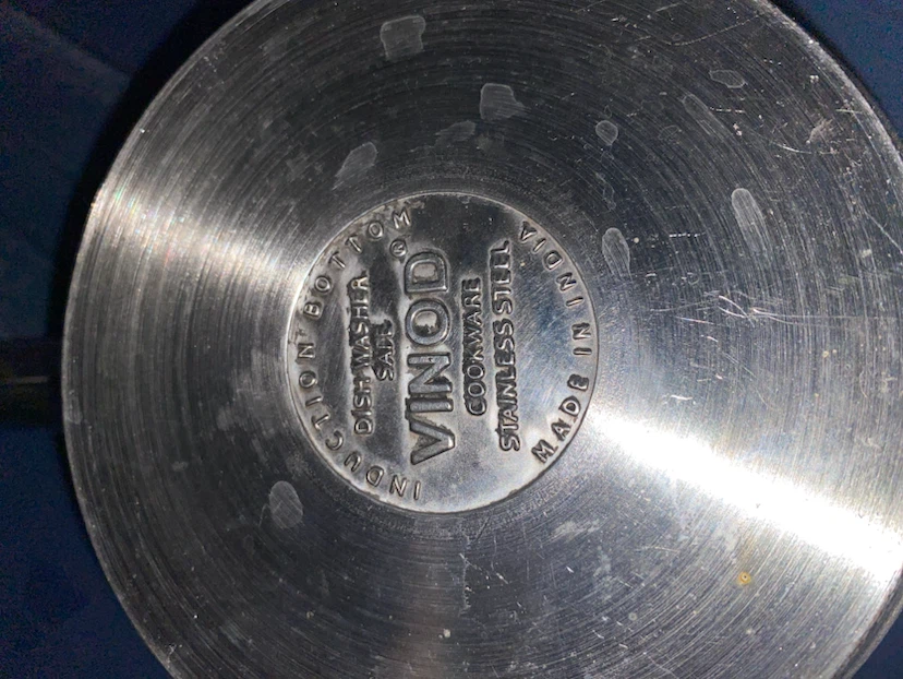 Vinod Stainless Steel Saucepan. About 6 in w. 3 in d - photo 4