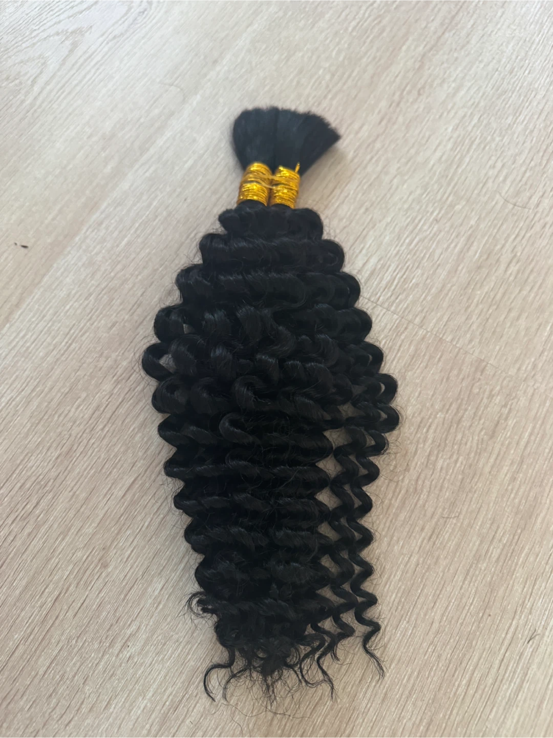 Black Curly deep weave Braiding human Hair 18 inch