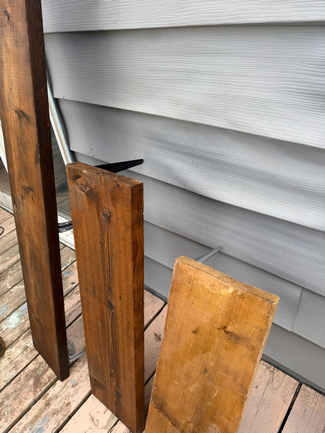 Wooden Shelf Boards and Brackets
