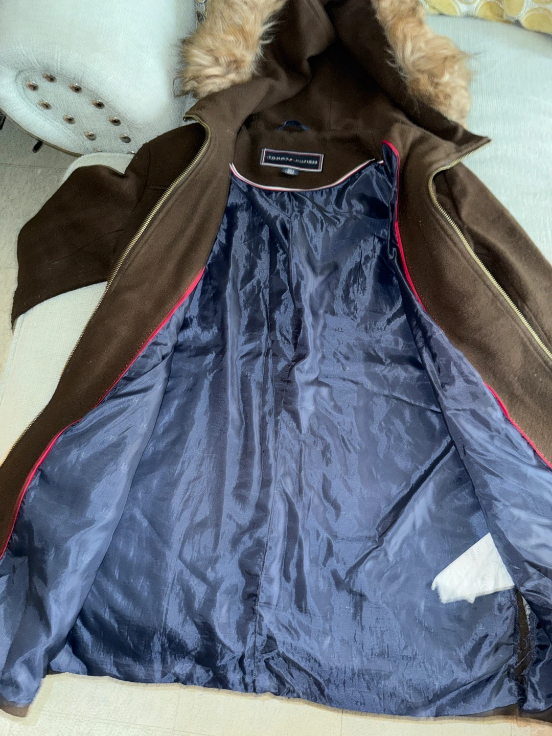 Tommy Hilfiger brown wool blend parka S - photo 3