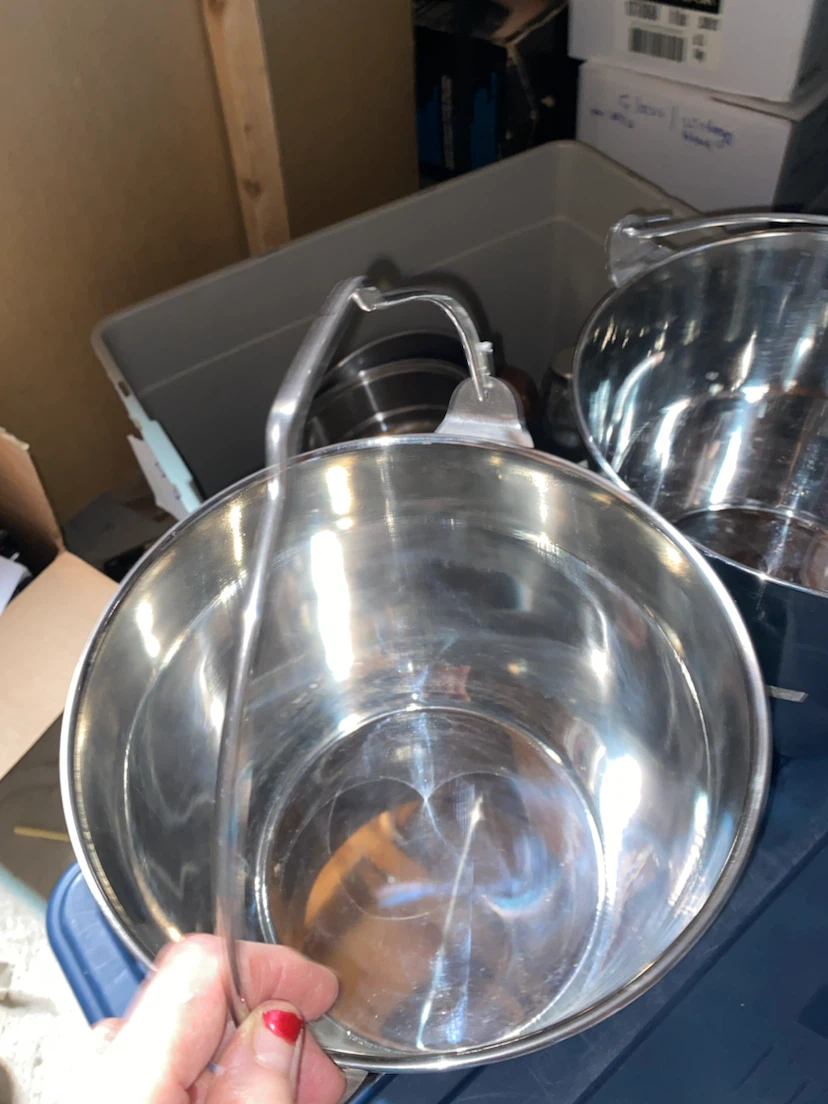 Stainless Steel Bucket. New from India - photo 3