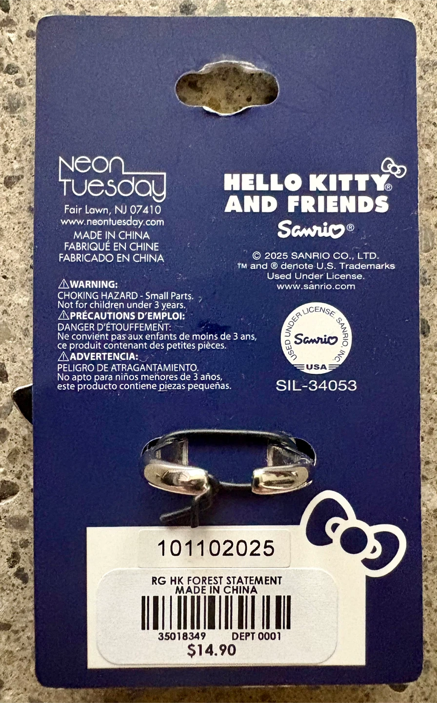 Hello Kitty Fairy Flower Adjustable Ring Sanrio Neon Tuesday New - photo 4