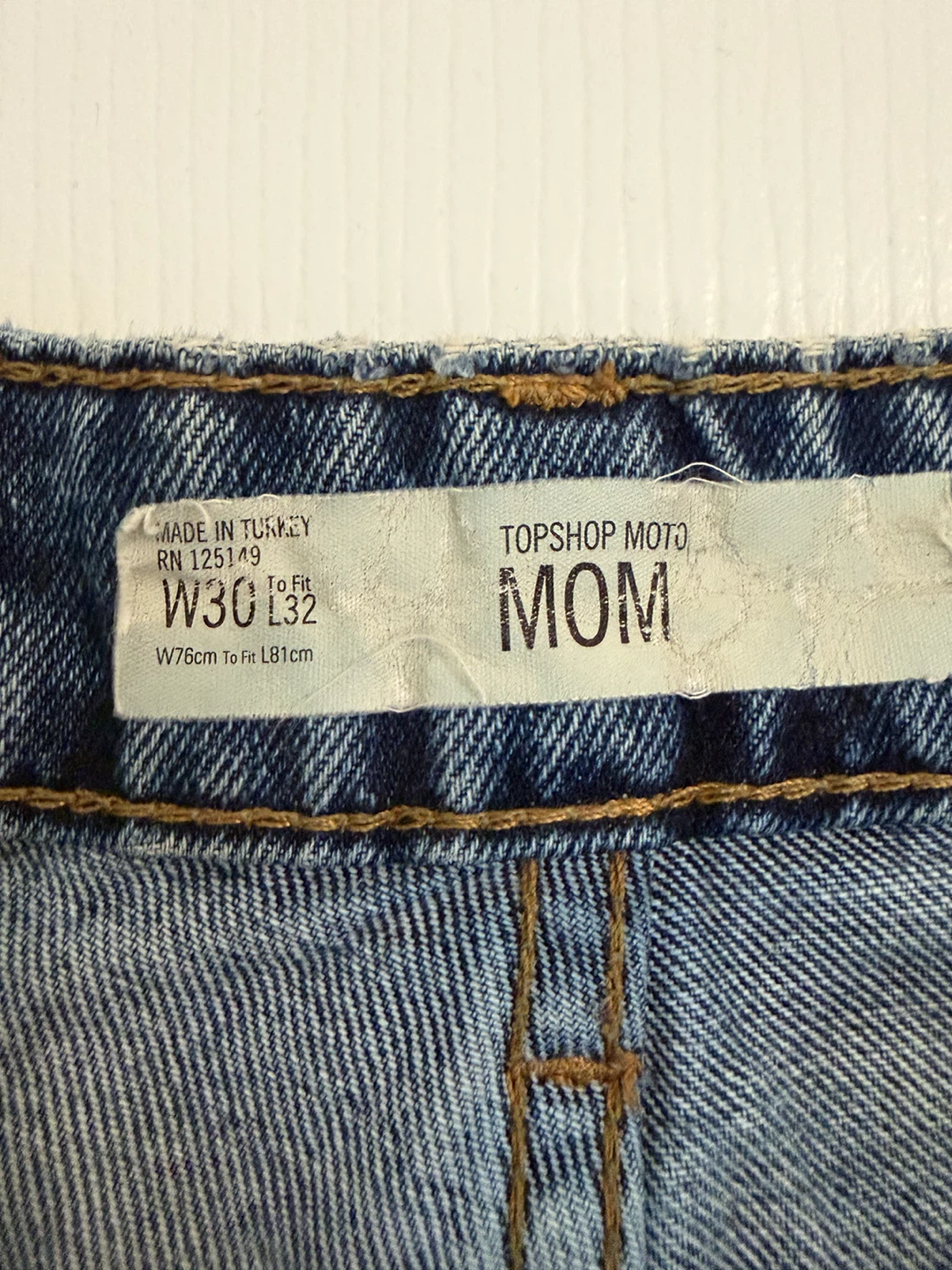 TOPSHOP MOTO Mom Jeans W30 L32 - photo 2