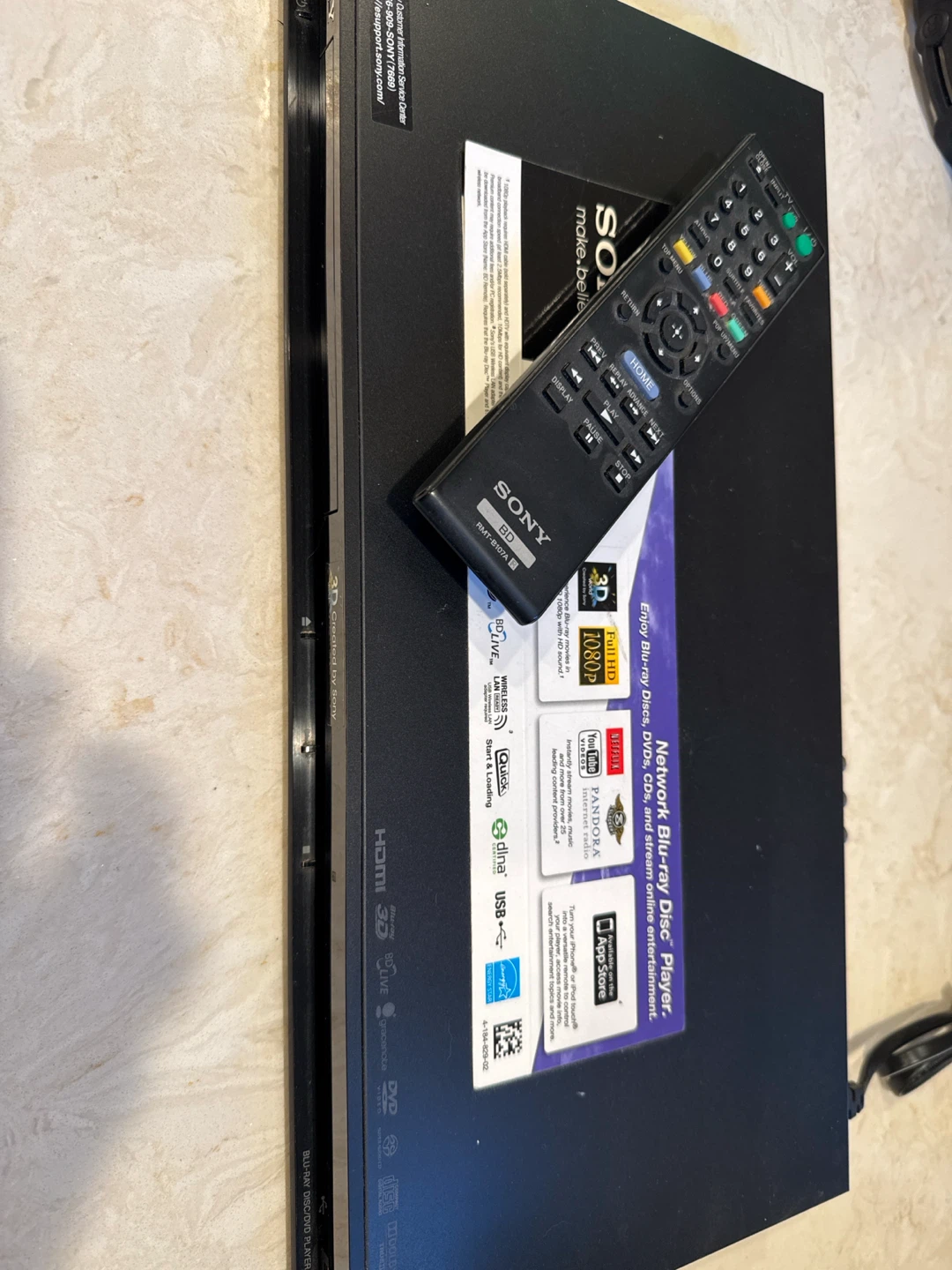 Sony BDP-S470 Network Blu-ray Disc Player - photo 2