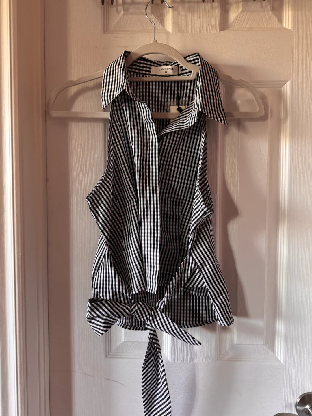 Commense Gingham Halter Top Size M - photo 2
