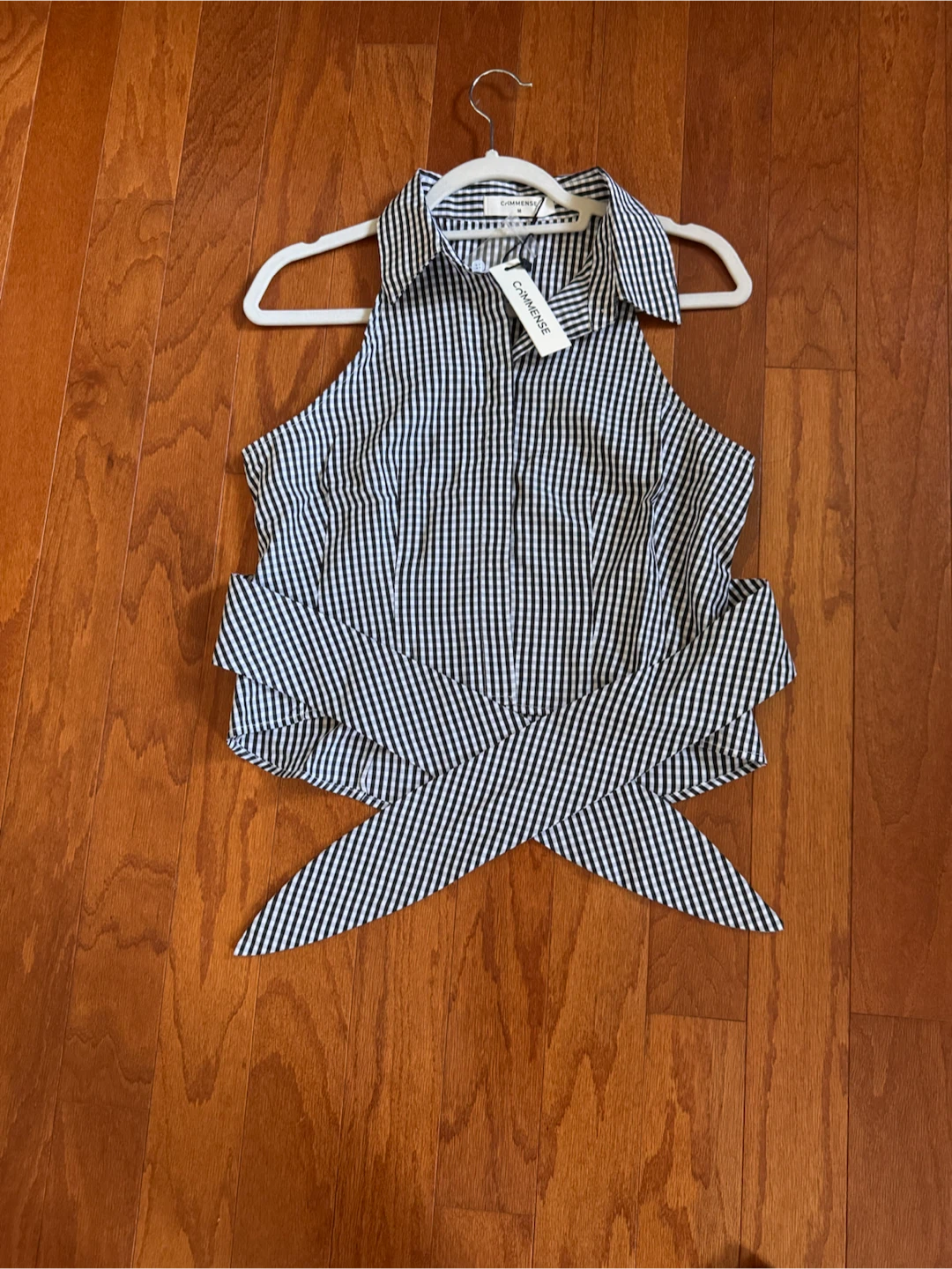 Commense Gingham Halter Top Size M - photo 4