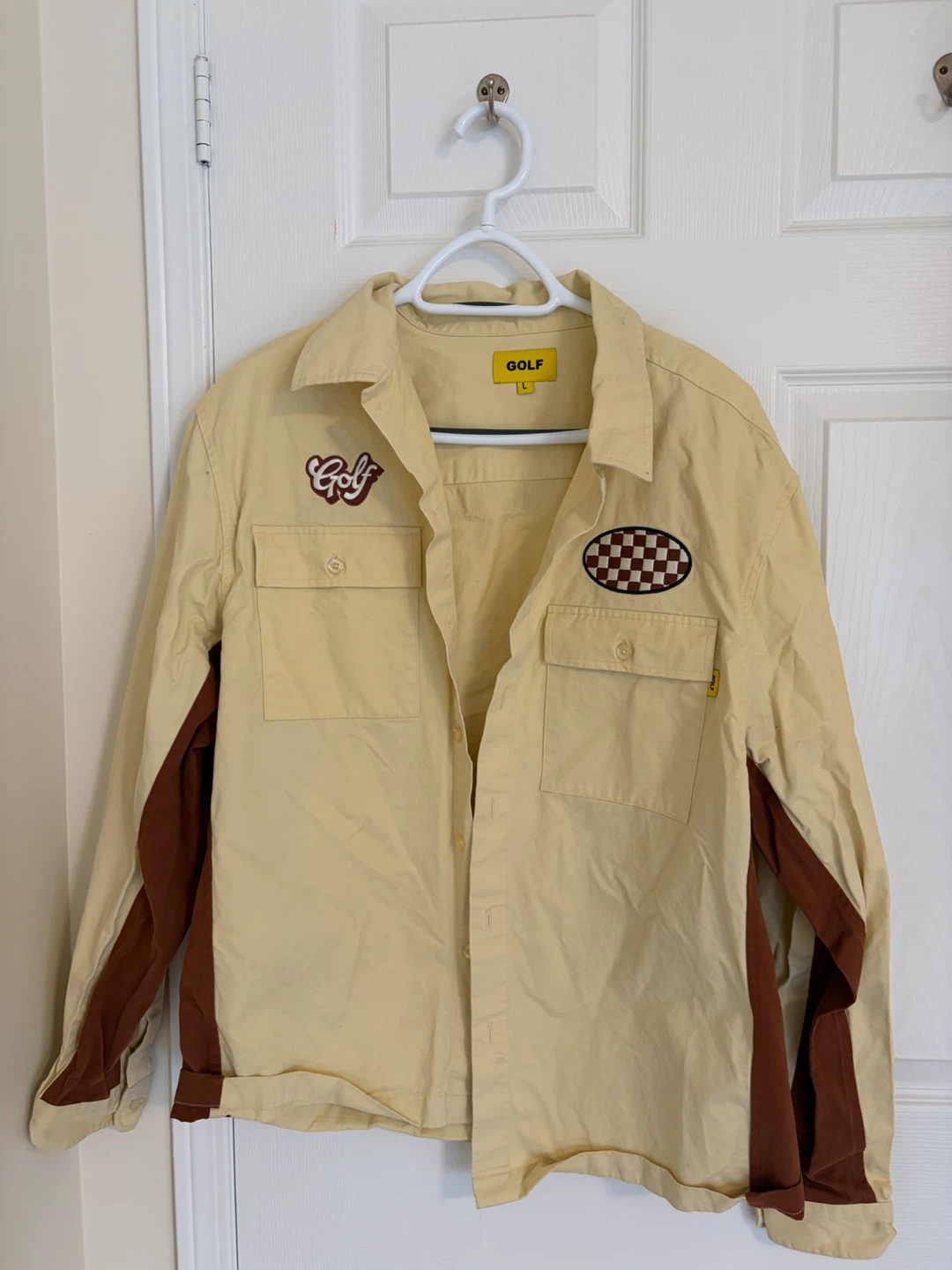GOLF Button-Up Work Shirt - Size L