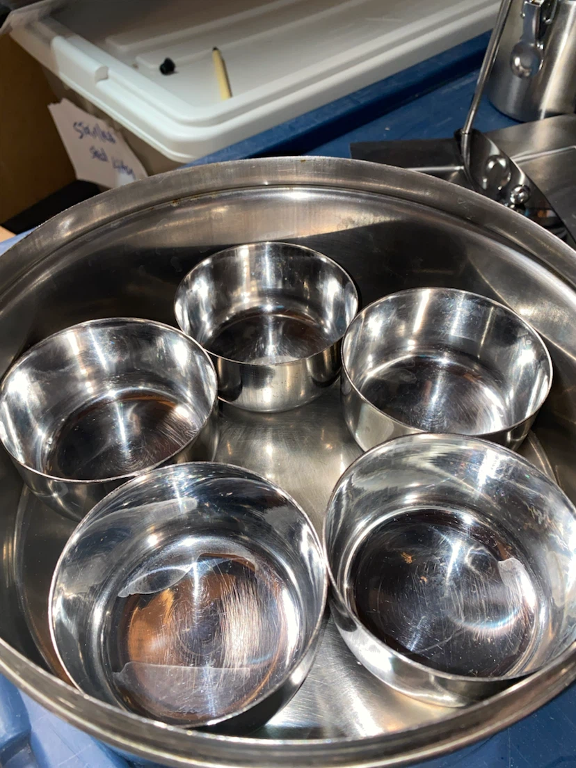 Stainless Steel Container with 5 Bowls & 5 Cups - photo 4