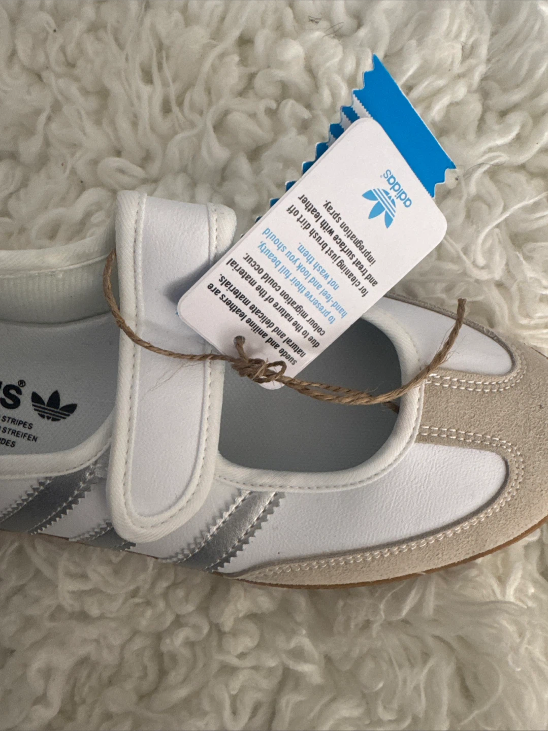Adidas Samba Mary Jane Shoes White/Silver
