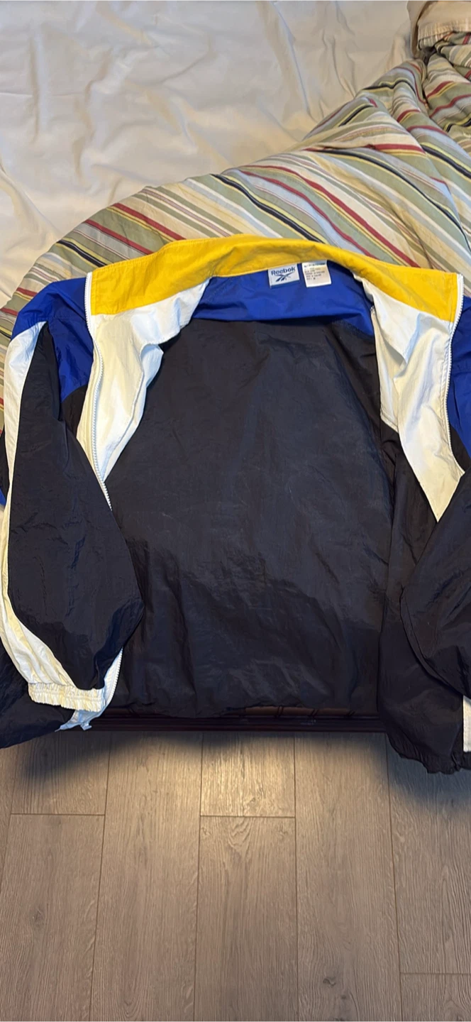 Reebok Track Jacket Blue/White/Black - Size M - photo 3