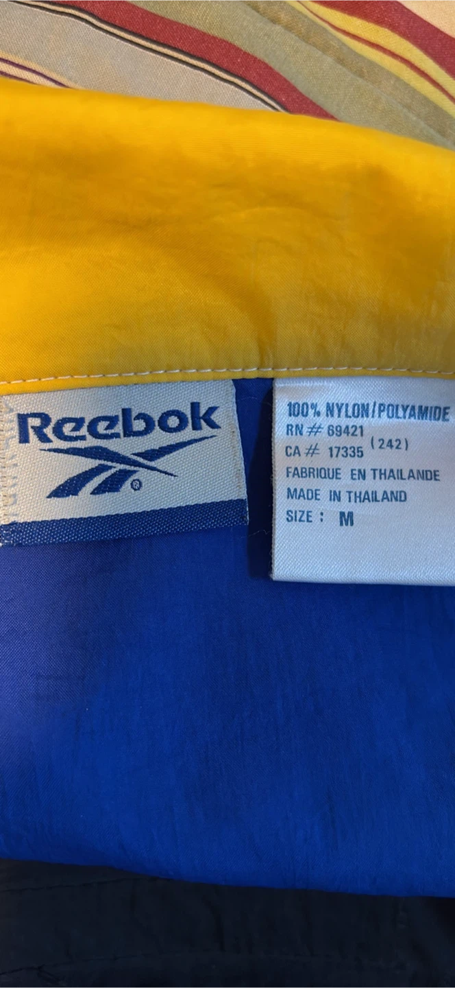 Reebok Track Jacket Blue/White/Black - Size M - photo 4