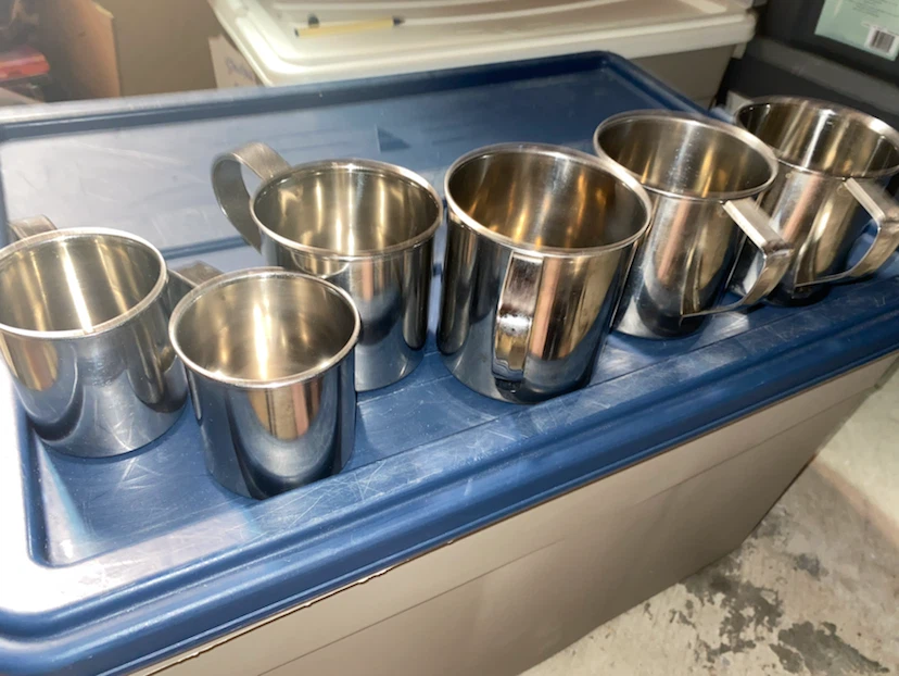 Set of 6 Stainless Steel Camping Mugs - photo 3