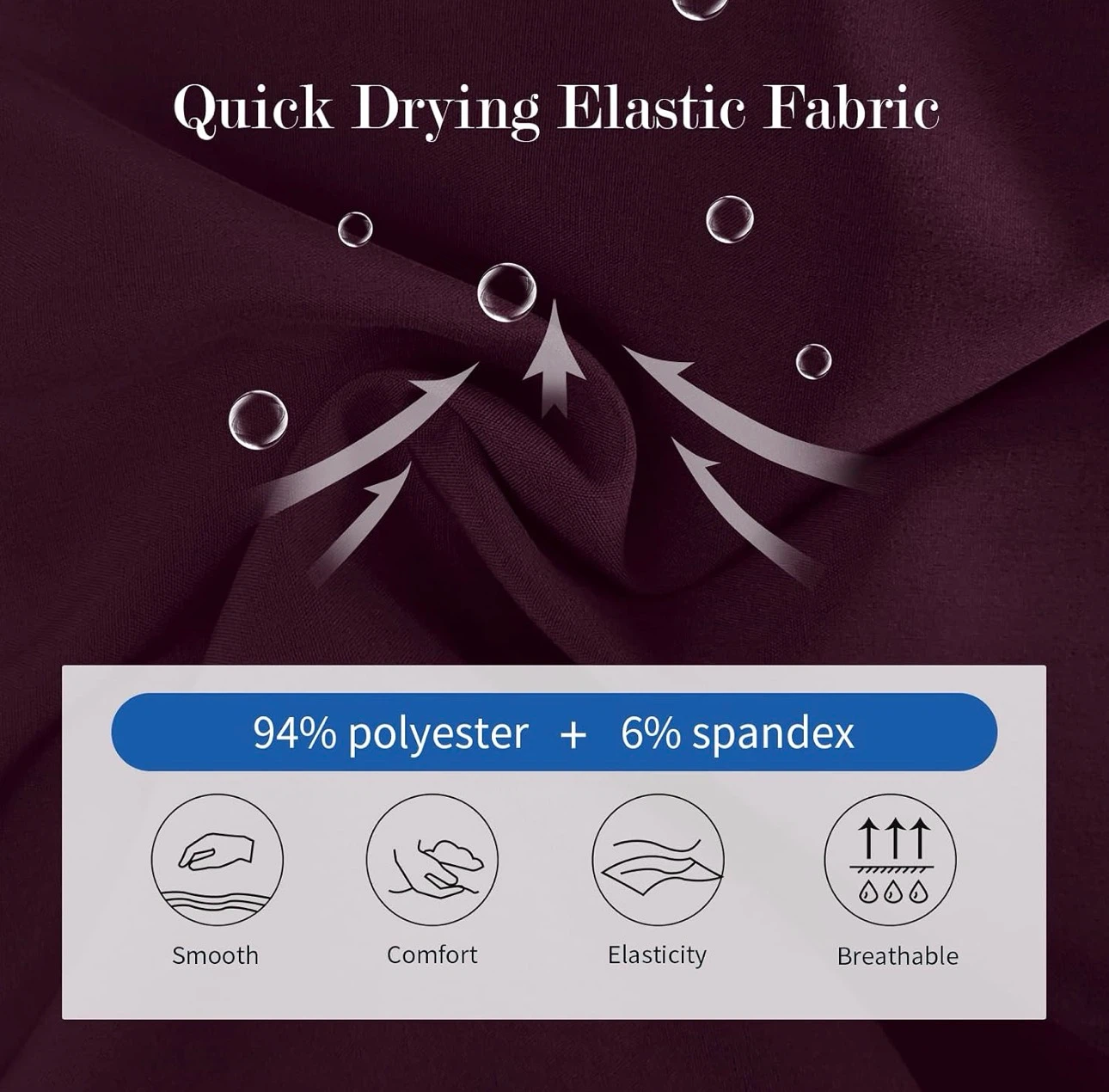 Women's Burgundy Scrub Set - photo 4