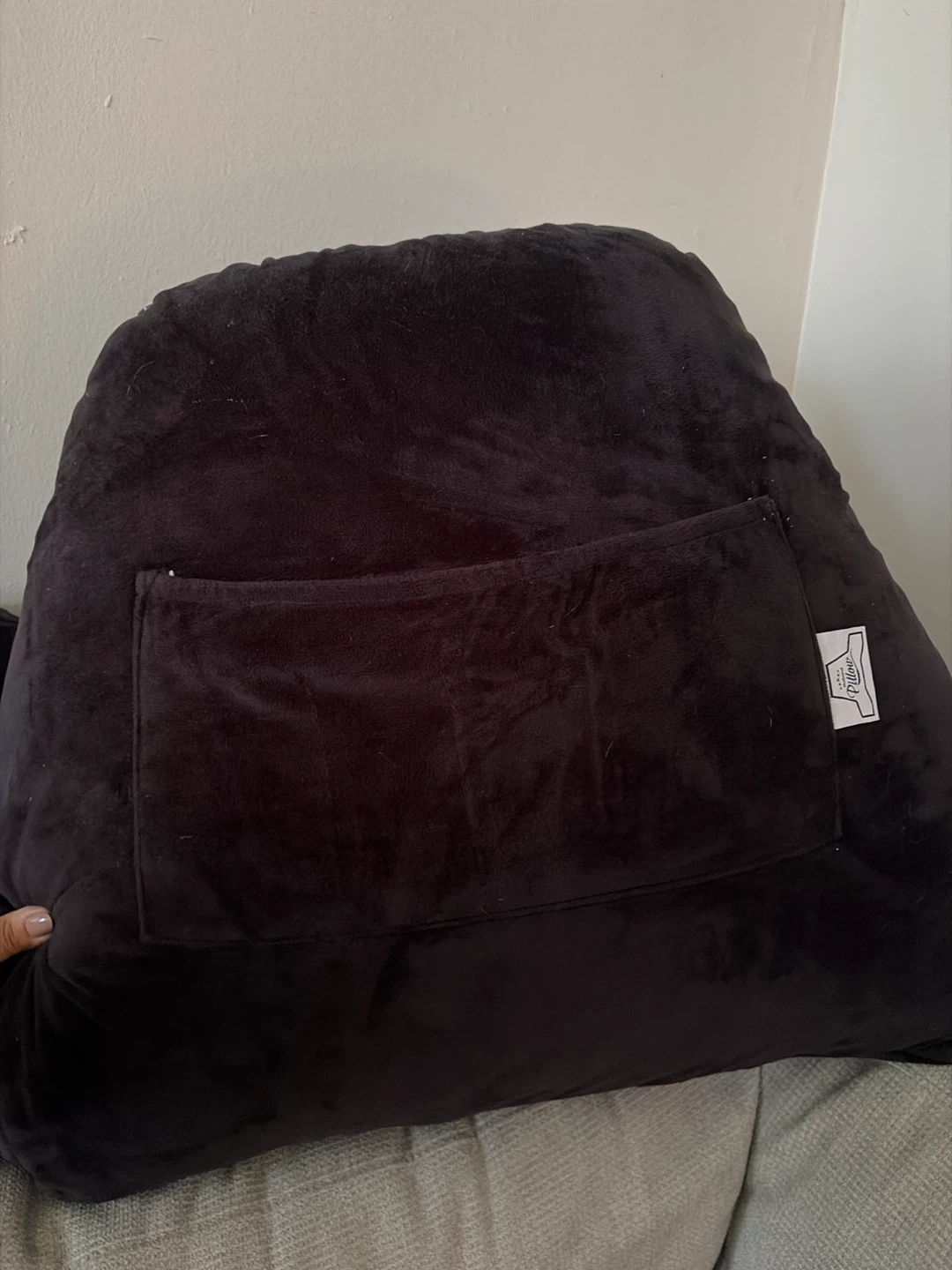 Black Reading Pillow/ Husband Pillow brand with Armrests - photo 2