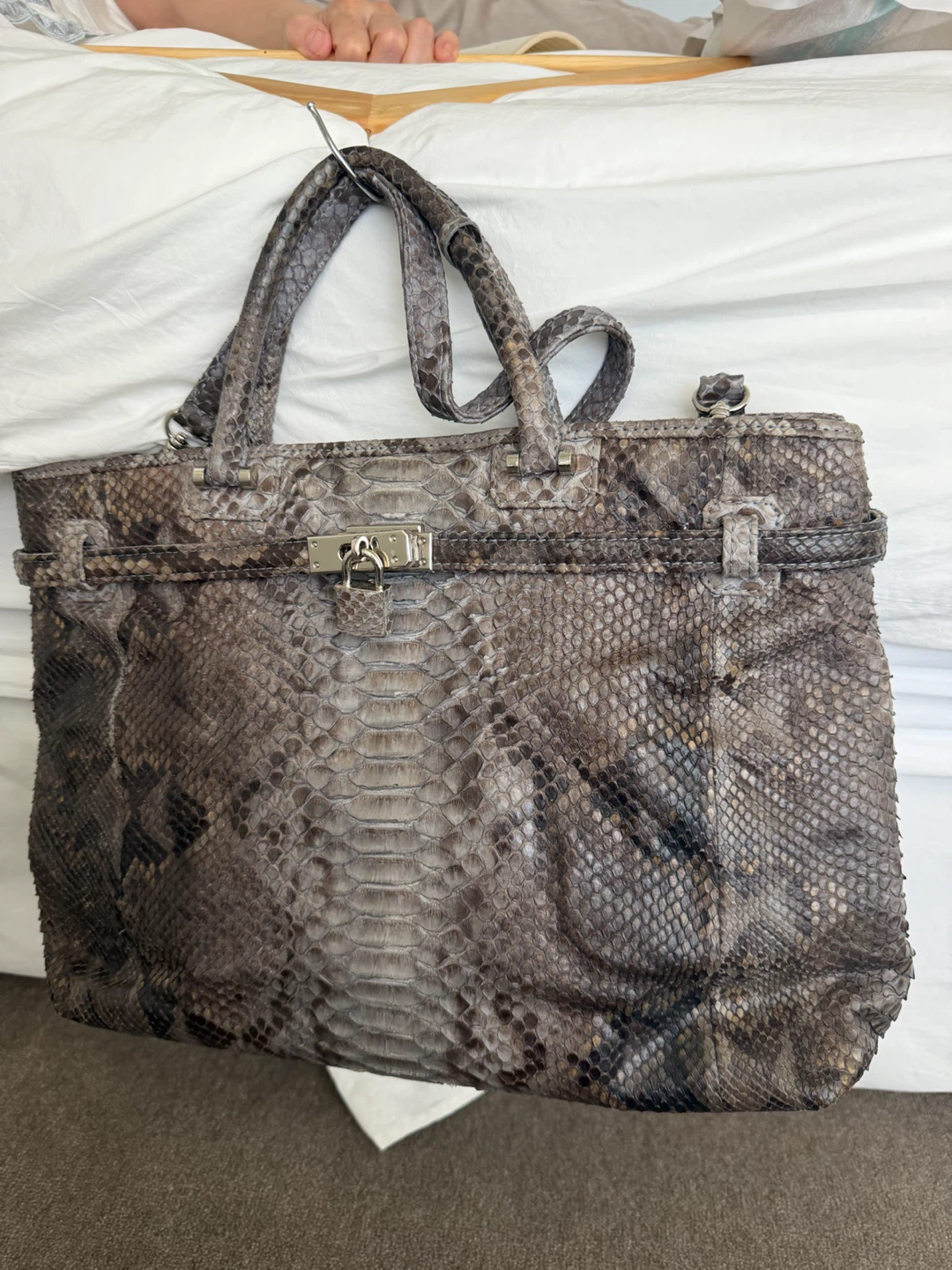 My Fair Lady Snake Skin Handbag