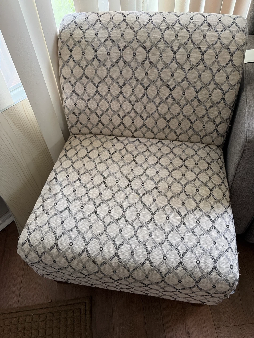 Accent Chair with Geometric Pattern