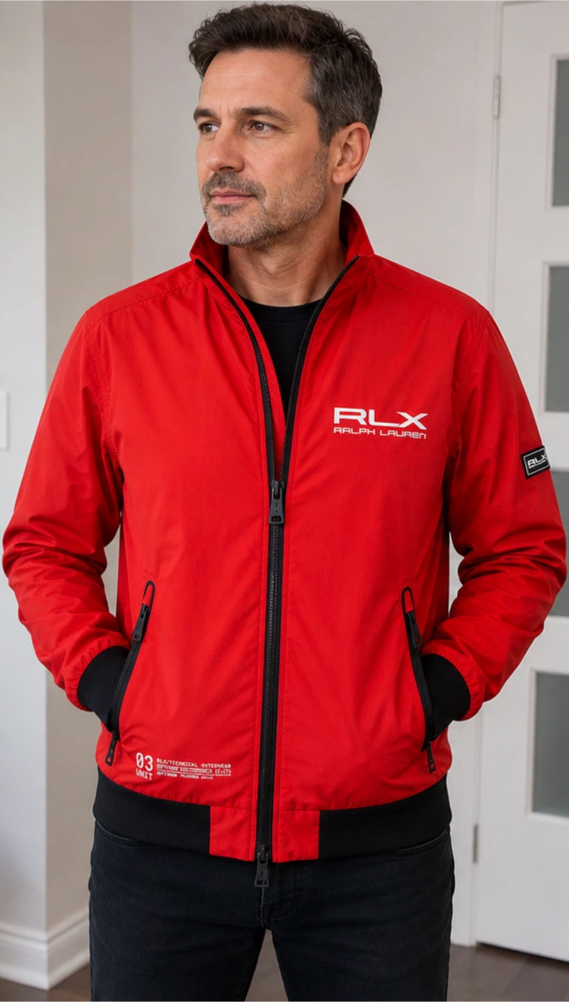 RLX Ralph Lauren Red Bomber Jacket