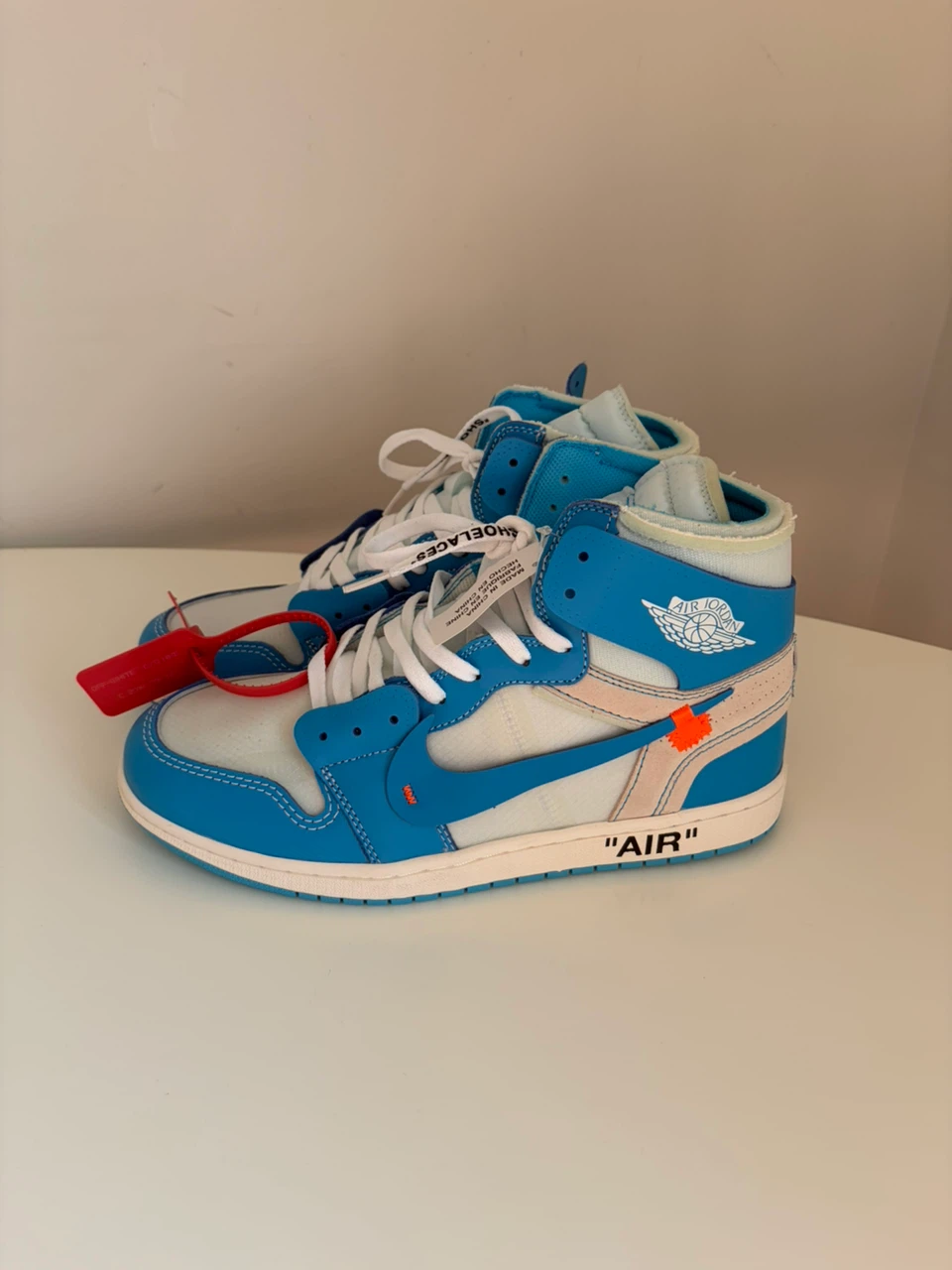 Off-White x Air Jordan 1 UNC Sneakers - photo 3