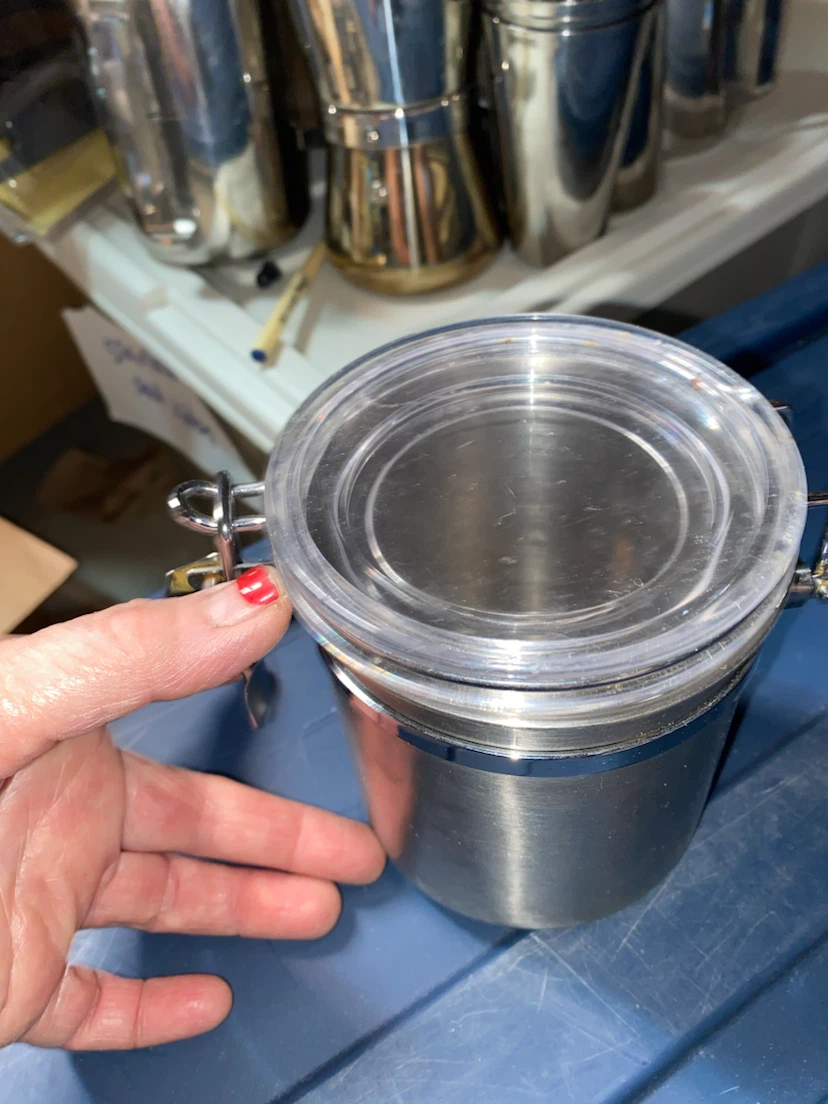 Stainless Steel Storage Canister with Clasp Lid - photo 2