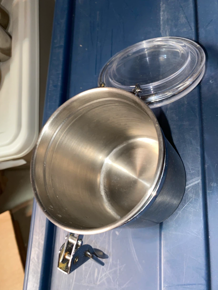 Stainless Steel Storage Canister with Clasp Lid - photo 3