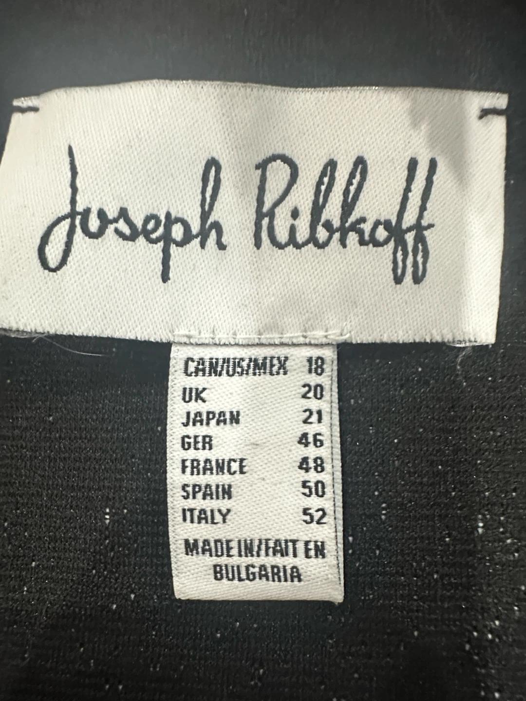 Joseph Ribkoff Black & White Plaid Jacket Size 18 - photo 4