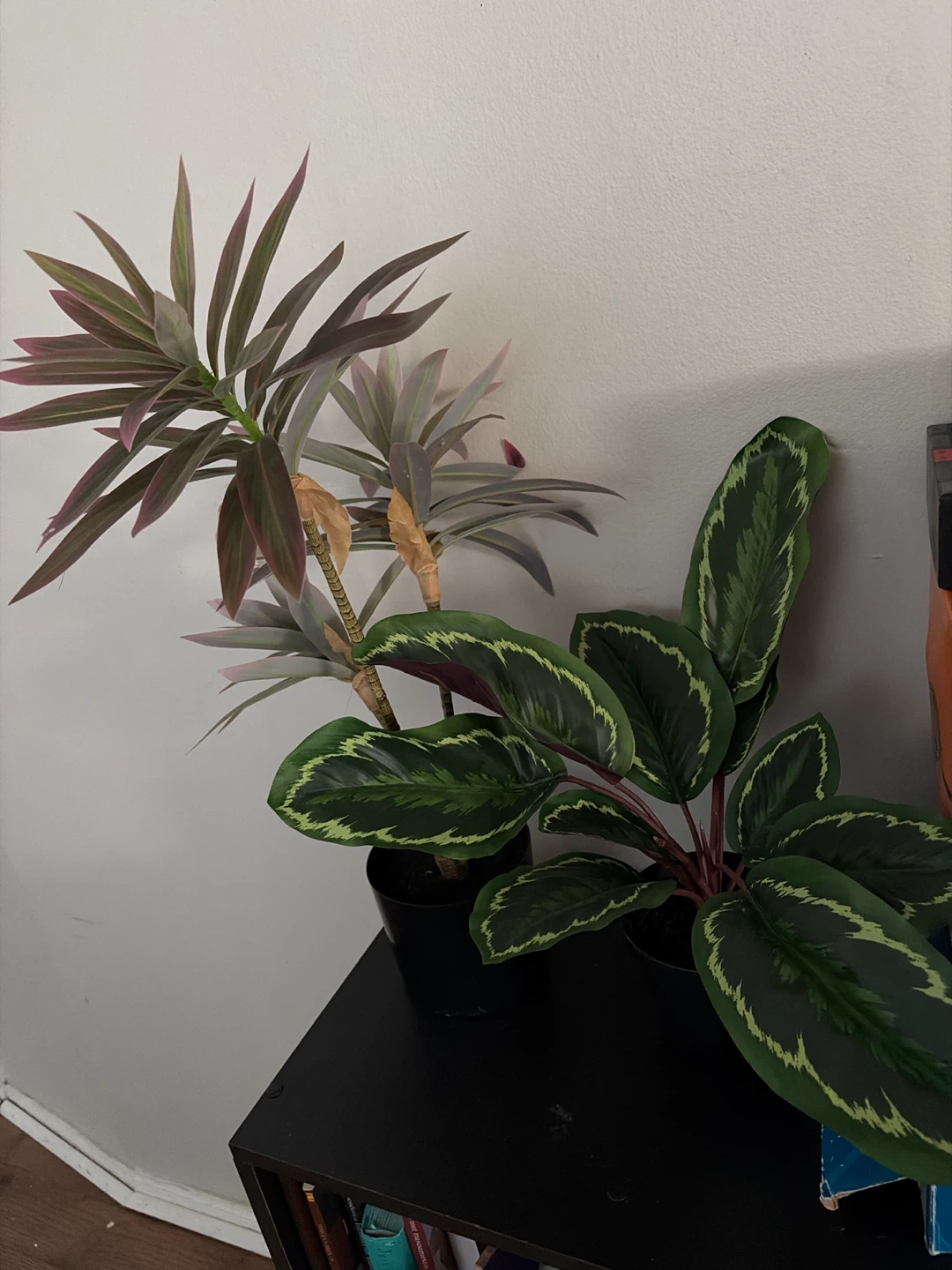 Two Potted Faux Plants