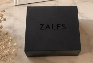 Zales Black Ring in Box