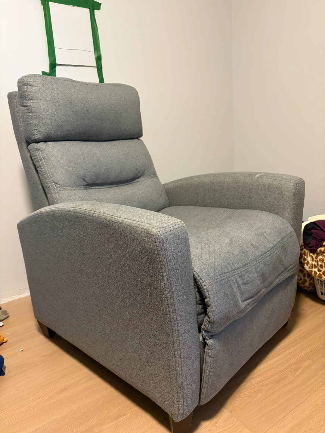 Grey Fabric Recliner Chair - photo 2