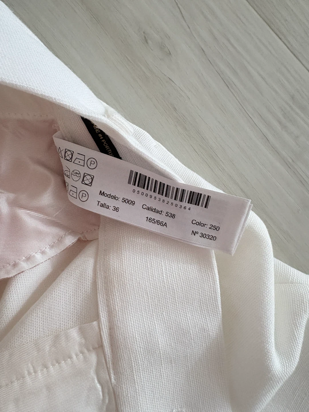 Massimo Dutti White Linen Blend Pants Size 36 - photo 3