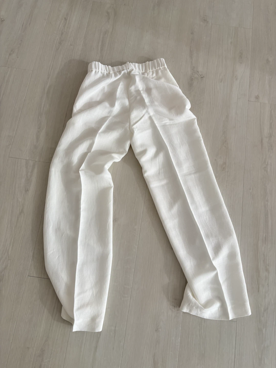 Massimo Dutti White Linen Blend Pants Size 36 - photo 5