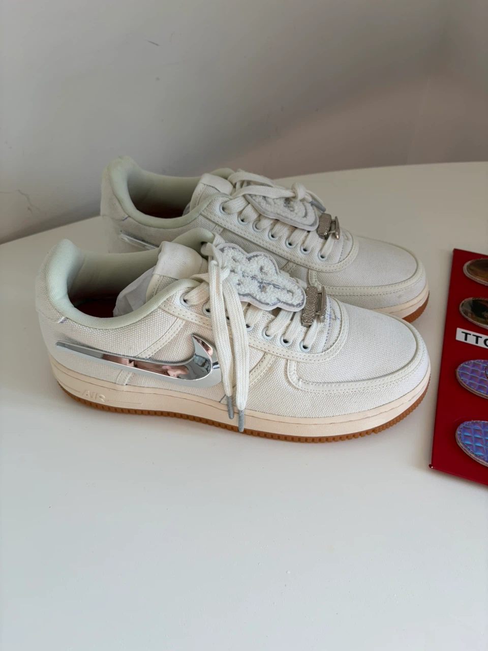 Nike Air Force 1 Low Travis Scott Cactus Jack Sneakers - photo 3