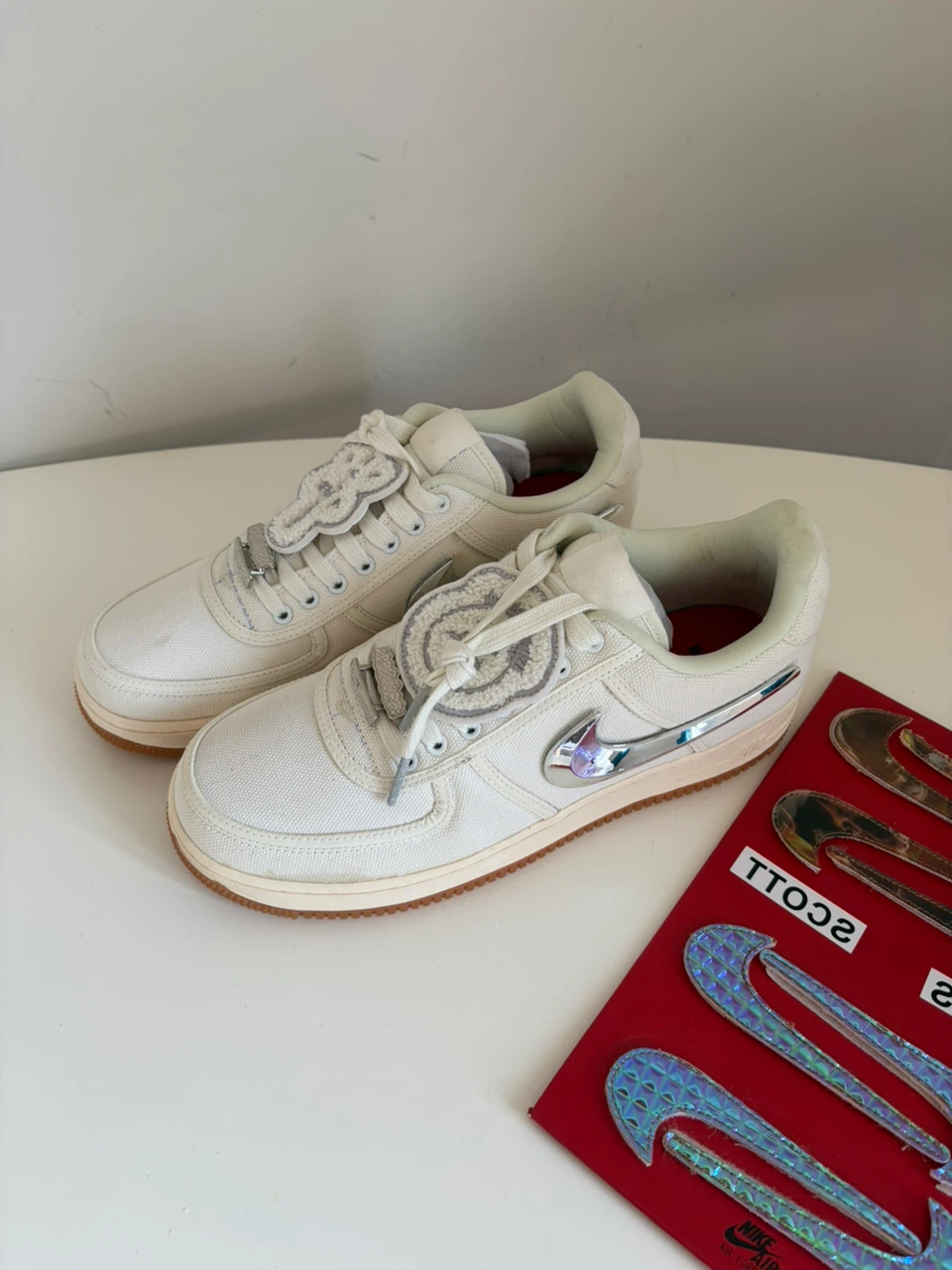 Nike Air Force 1 Low Travis Scott Cactus Jack Sneakers - photo 4