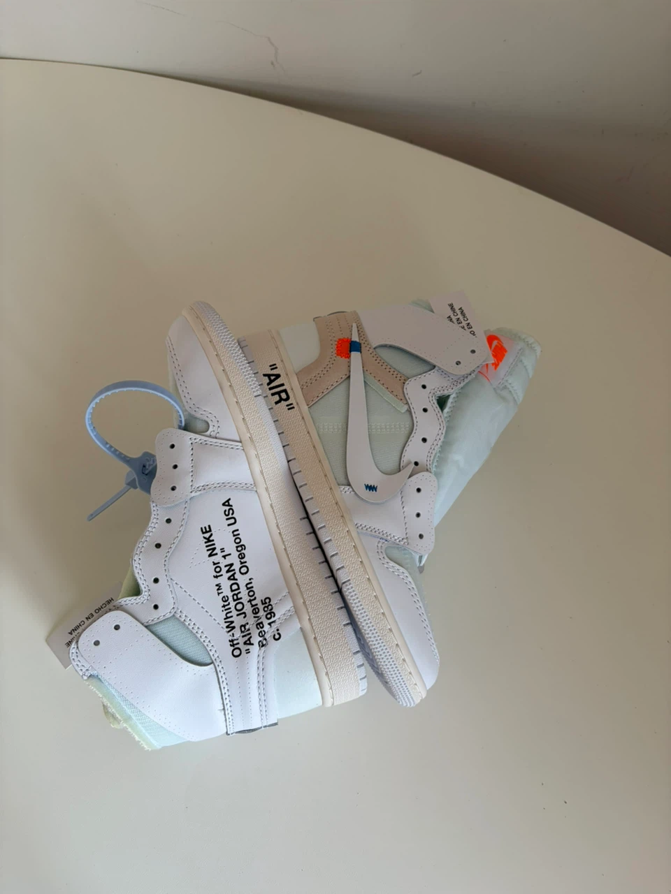 Nike Air Jordan 1 Off-White Sneakers - photo 4