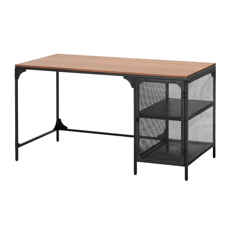 IKEA Desk with Storage Shelves - photo 3
