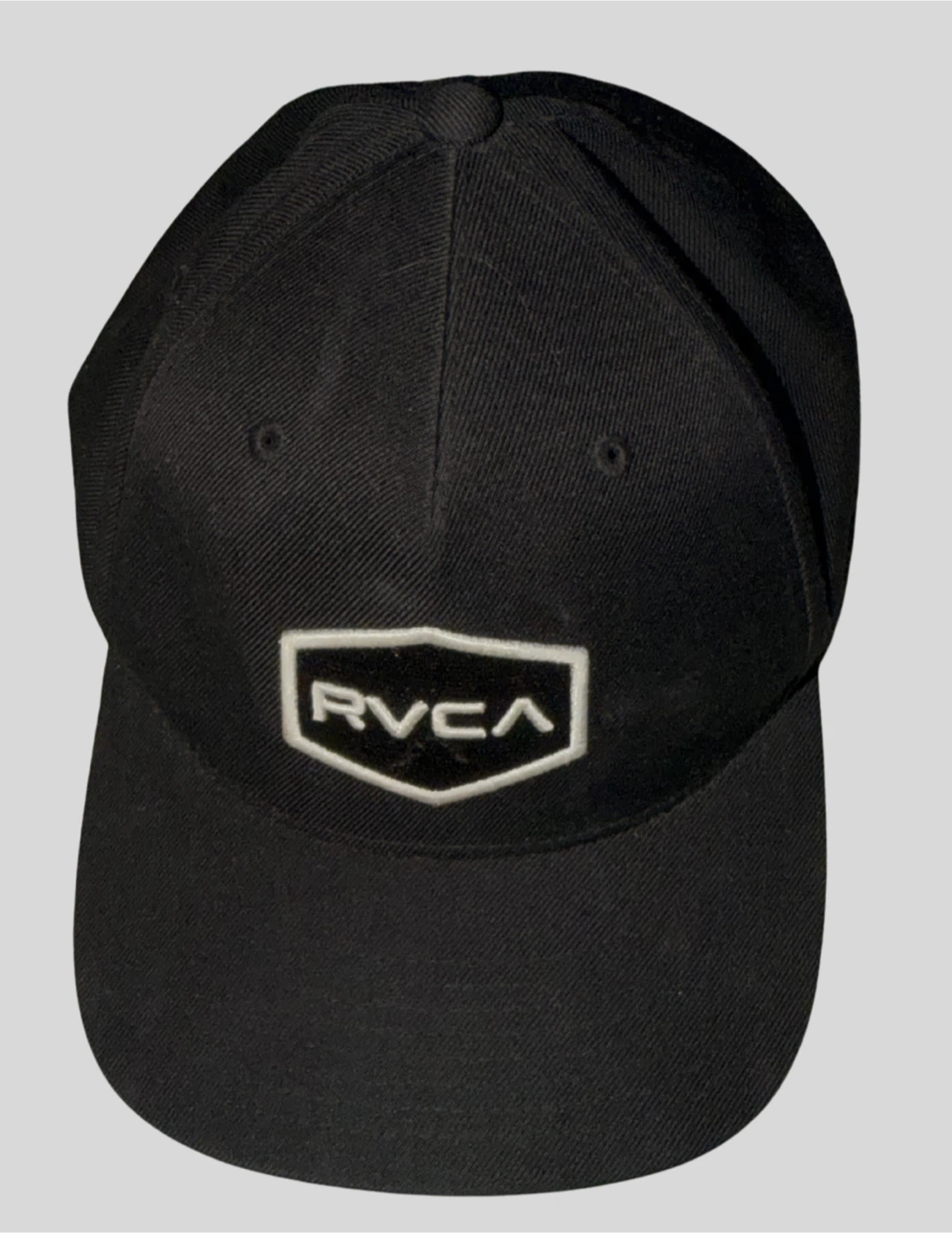 RVCA Black Snapback Hat