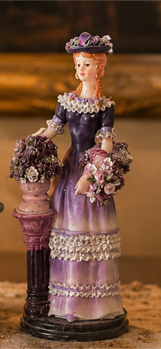 Set of 5 Elegant Vintage Lady Figurines. Each - photo 4