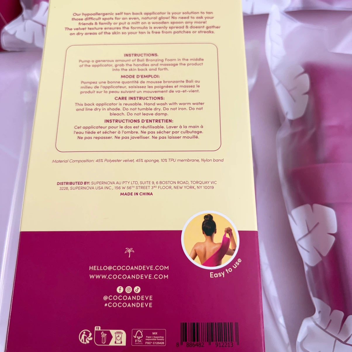 New Coco & Eve Velvet Self Tanning Back Applicator - photo 4