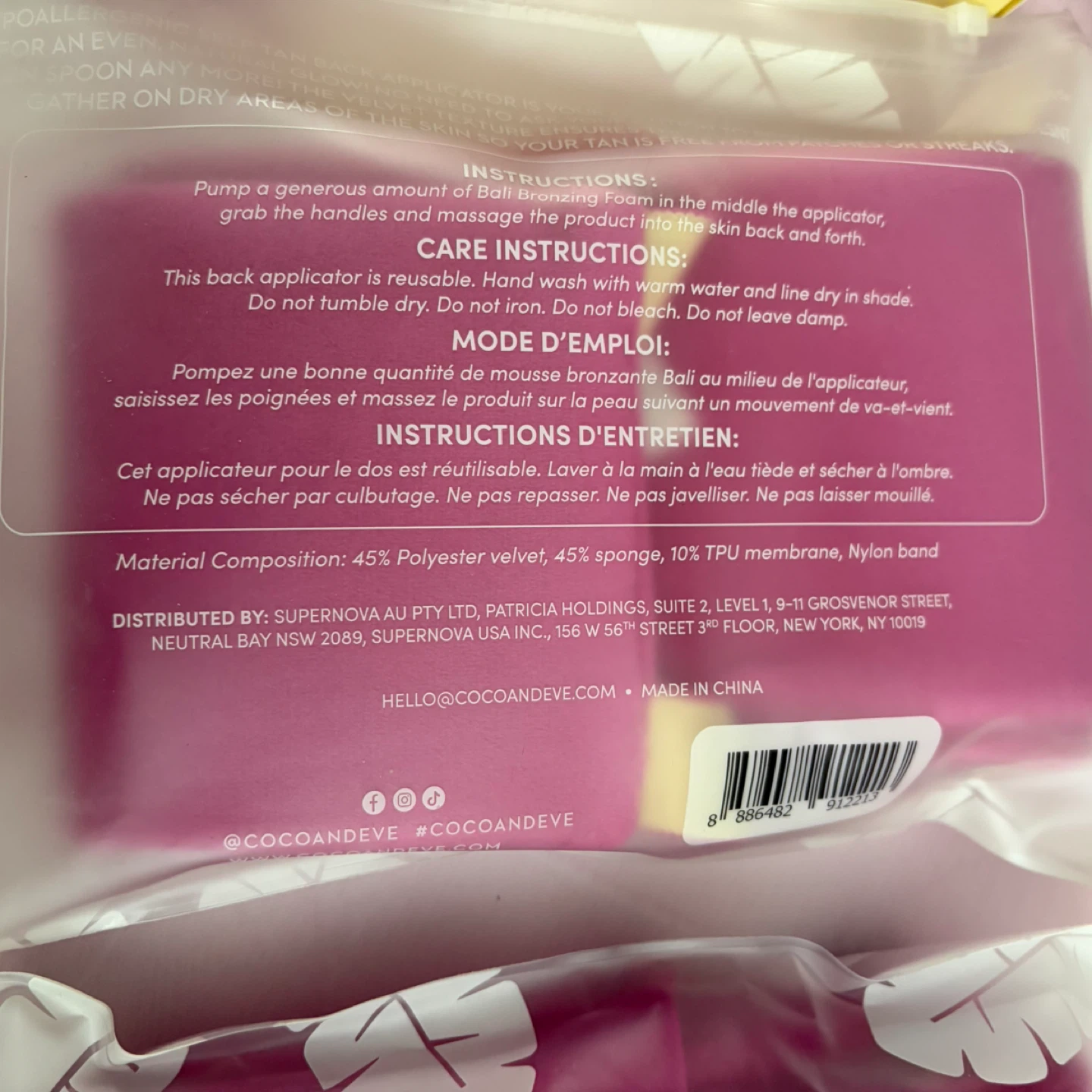 New Coco & Eve Velvet Self Tanning Back Applicator - photo 3