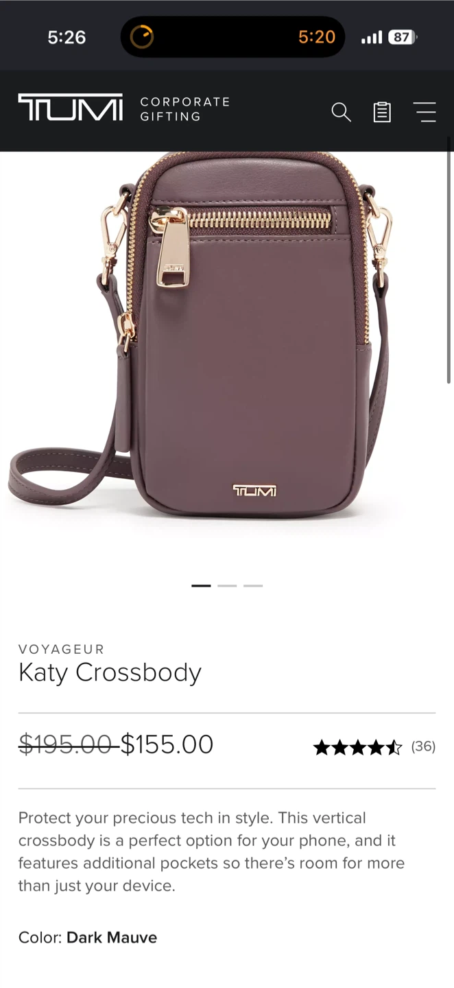 Tumi voyageur Katy crossbody colour dark mauve - photo 2