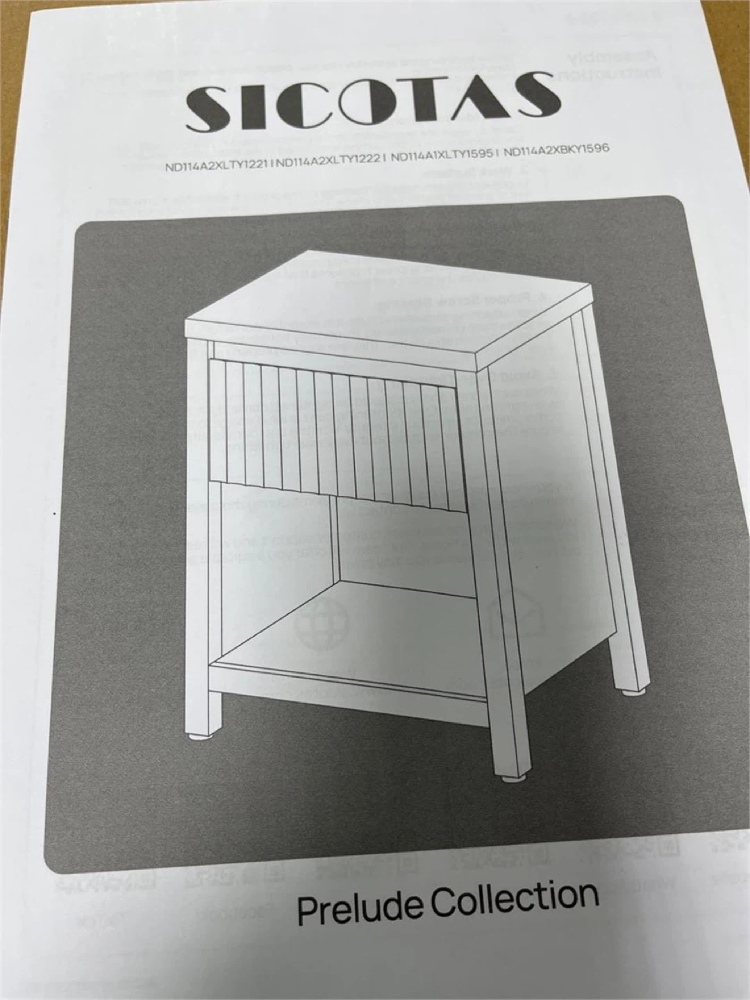 Brand New SICOTAS Prelude Collection Nightstand - photo 4