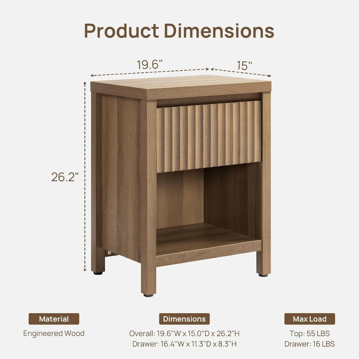 Brand New SICOTAS Prelude Collection Nightstand - photo 2