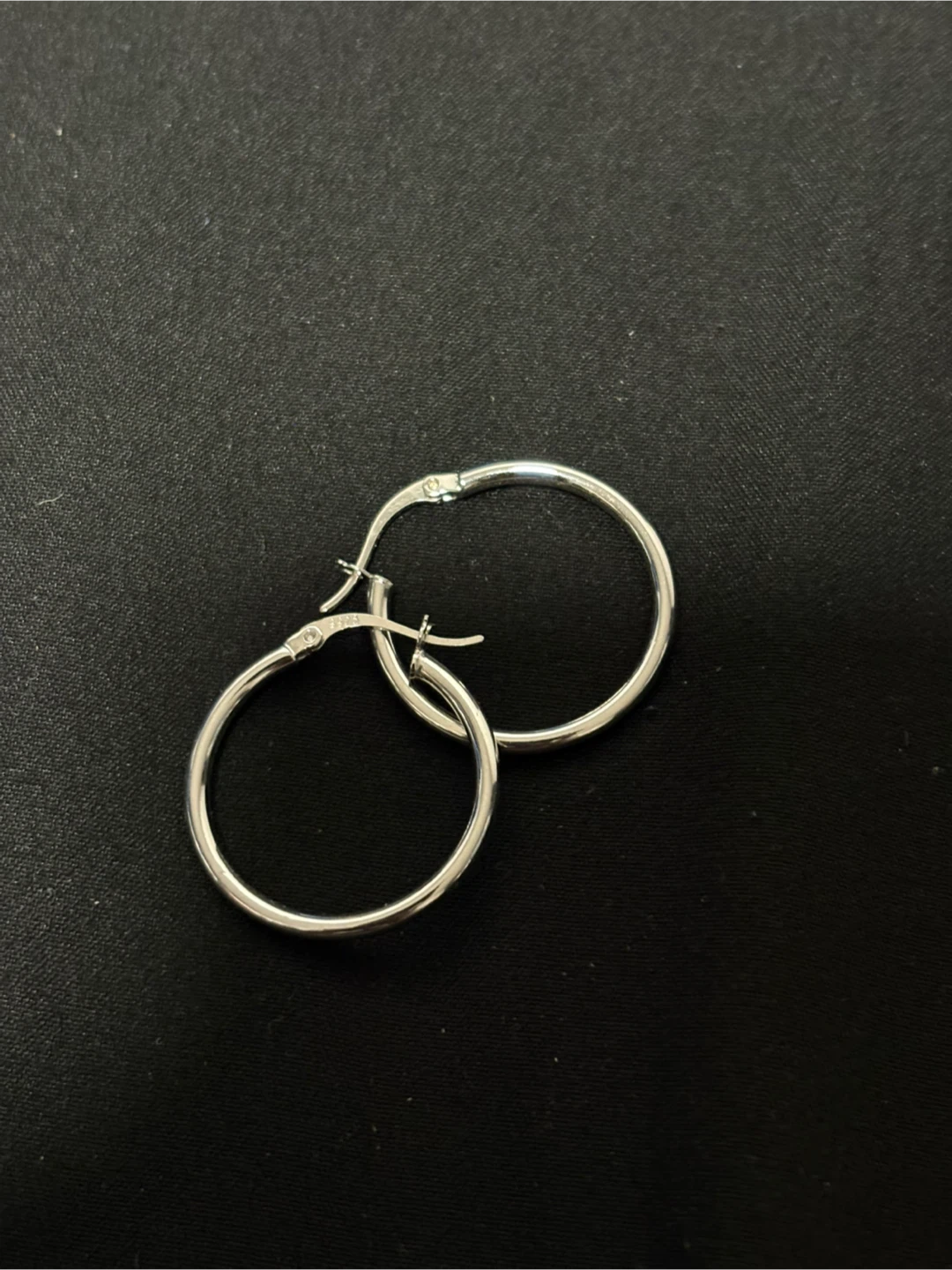 25MM Sterling Silver 925 Hoop Earrings