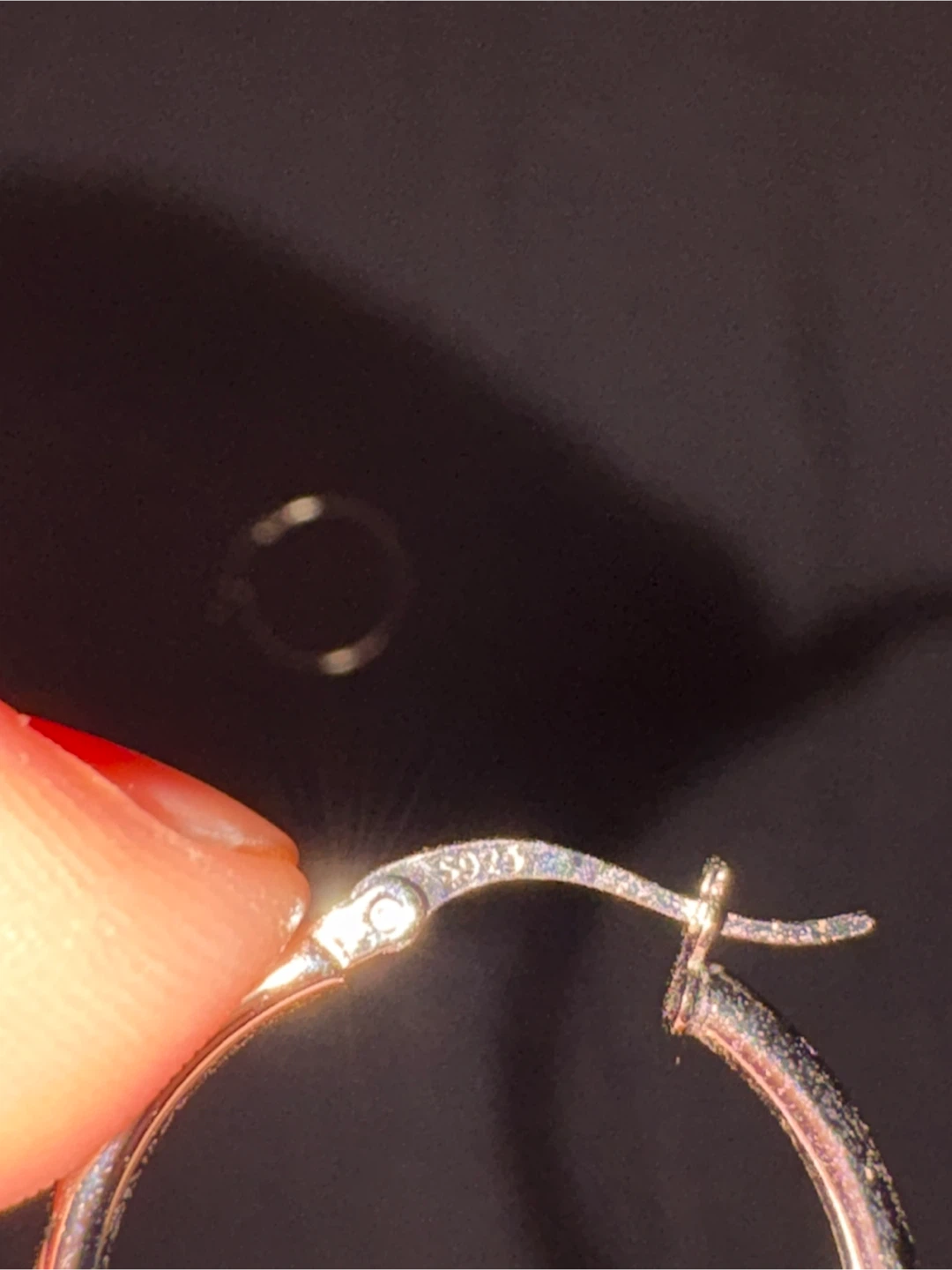 25MM Sterling Silver 925 Hoop Earrings - photo 2