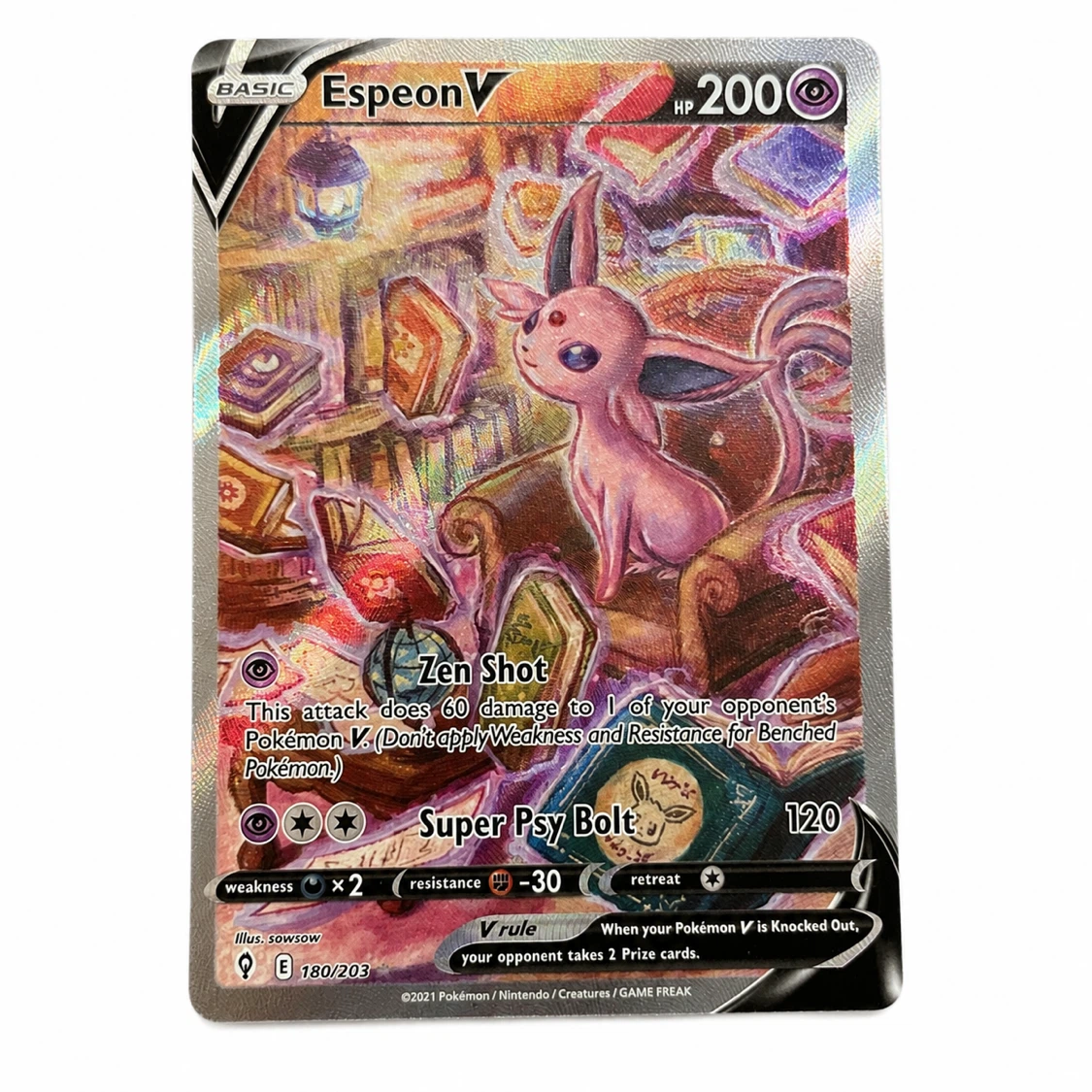 Pokémon Espeon V 180/203 Trading Card