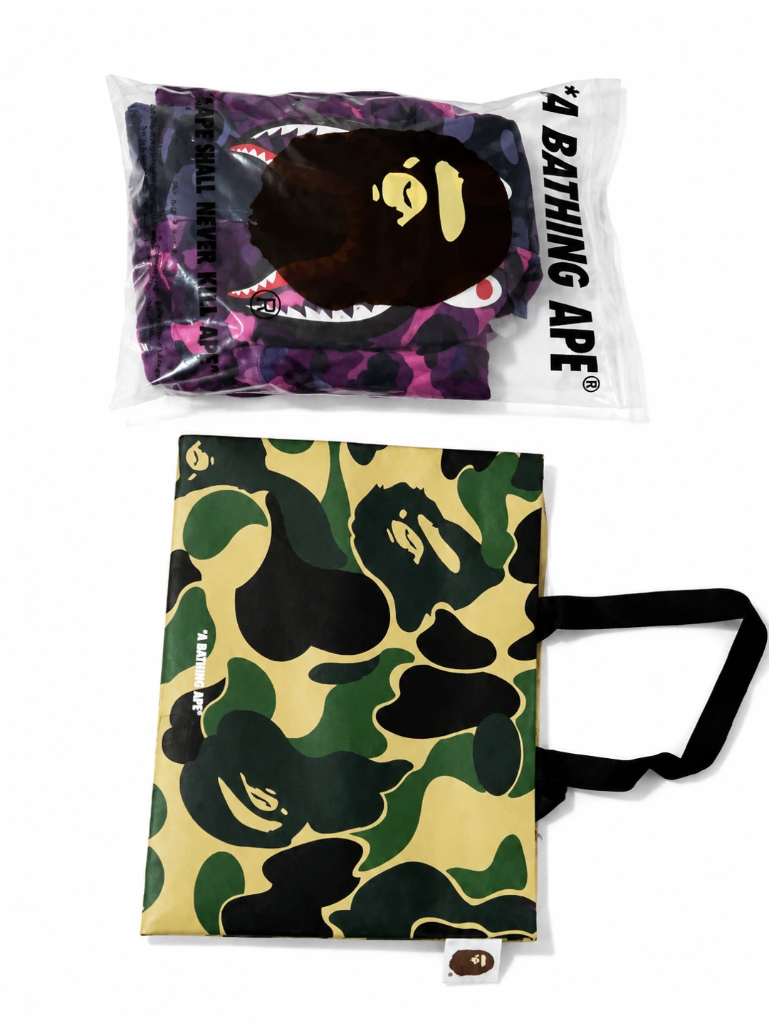 Authentic BAPE Shark Camo Hoodie - Blue/Purple