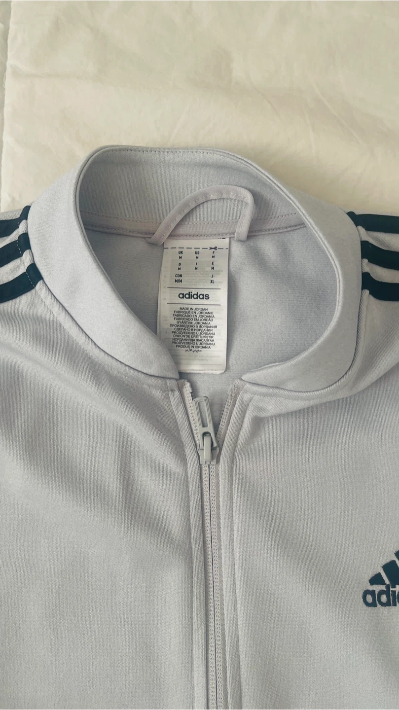Adidas Track Jacket and Pants Set - Light grey  - Size M - photo 2