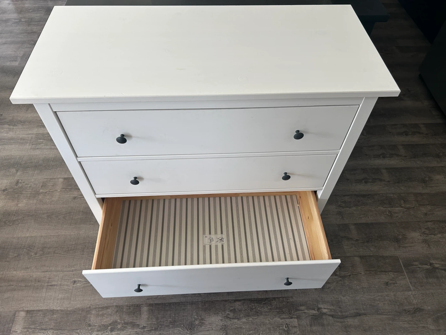 IKEA HEMNES White dresser 3 drawers - photo 4