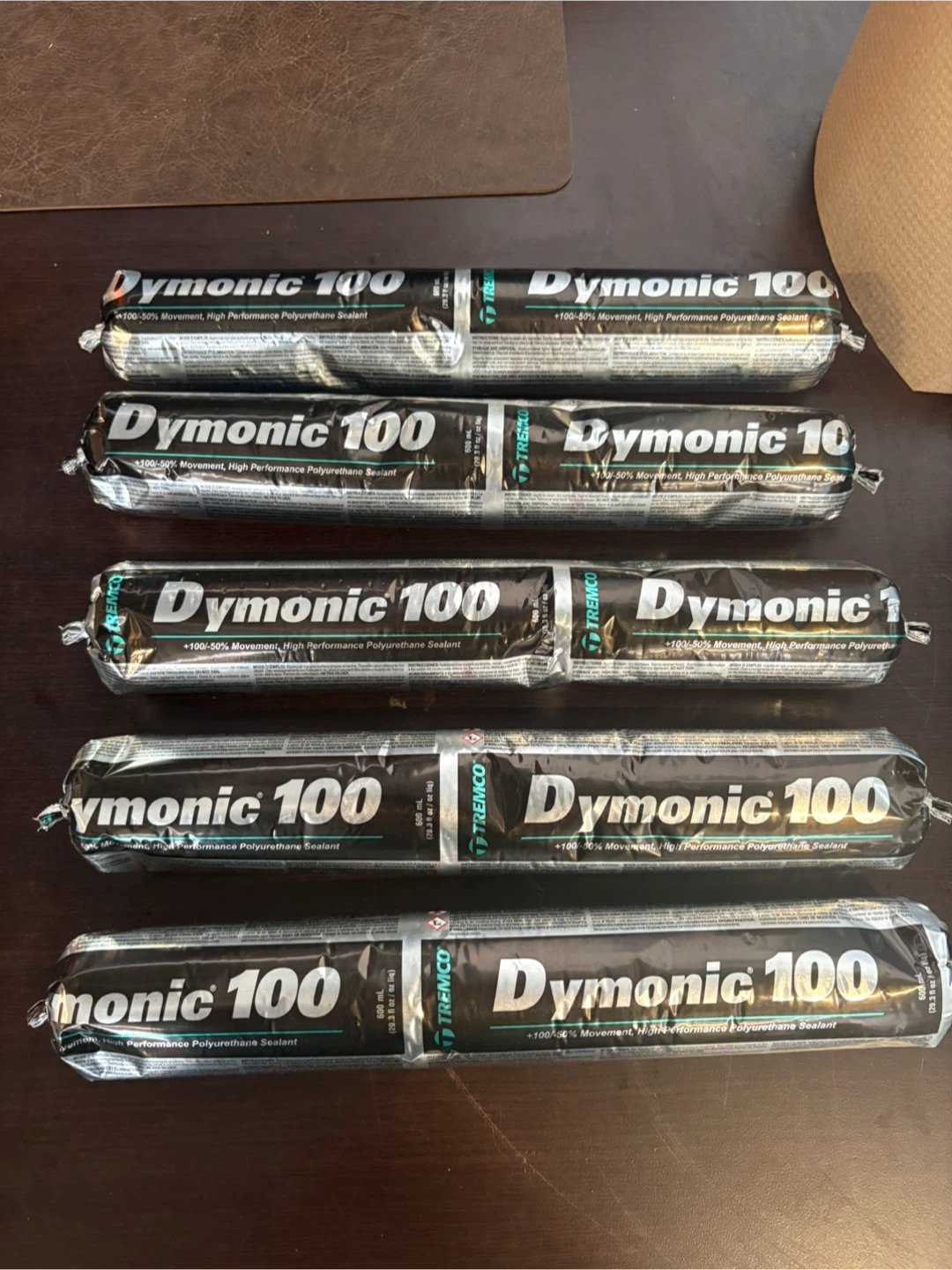 Tremco Dymonic 100 Polyurethane Sealant - Gray (6 tubes)
